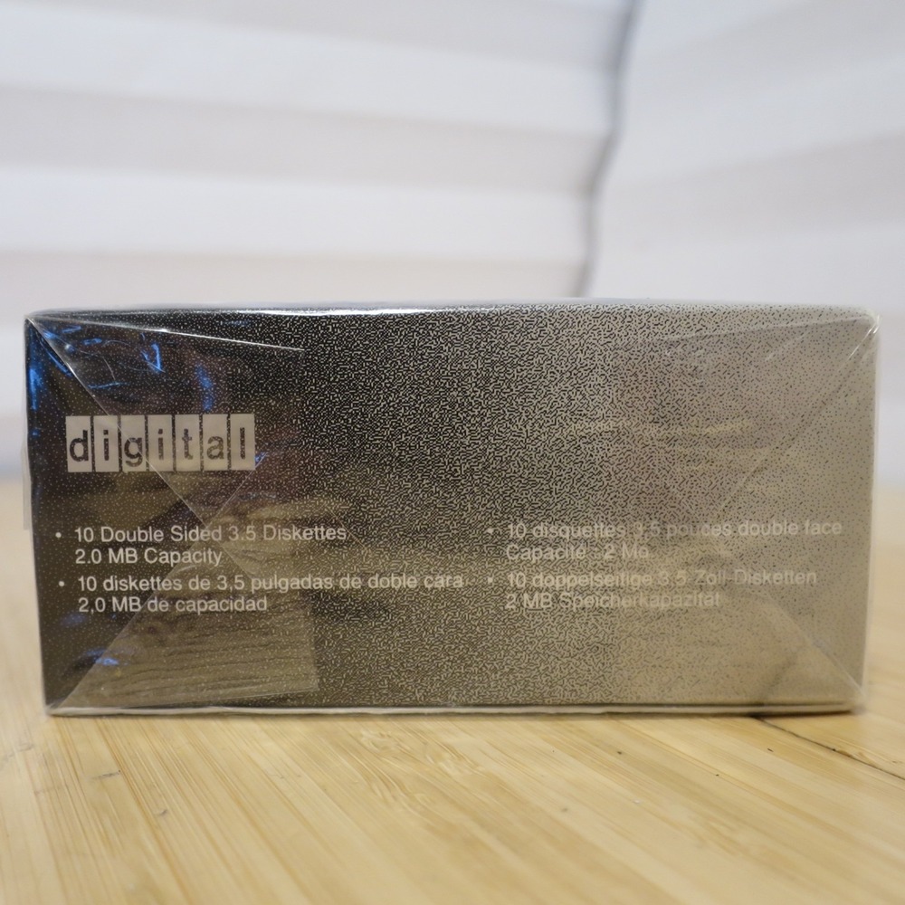 NOS sealed Digital DEC 3.5 in. Floppy Disks HD Double-Sided 2.0MB (box of 10) - Picture 3 of 8